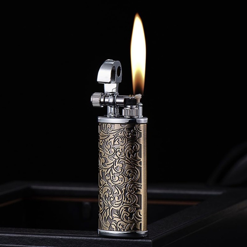 Mini Kerosene Lighter Creative Retro Old-Fashioned Grinding Wheel Lighter Men's