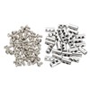PATIKIL 30PCS 7x14mm Wire Rope Clips Steel Cable Clamp 3.2mm