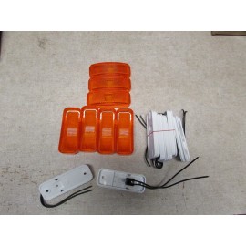 Optronics 7 Pack Glo Brite 118A/117R Replacement RV Trailer Truck Side Marker Light Amber