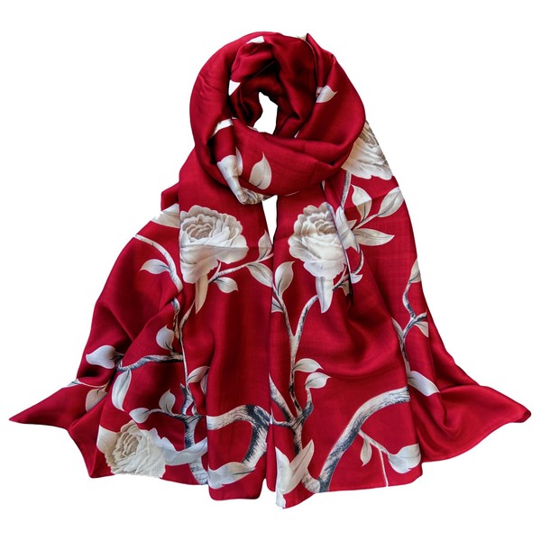 MEDUOLA Women's Scarf 180 x 90 cm Faux Silk Scarf