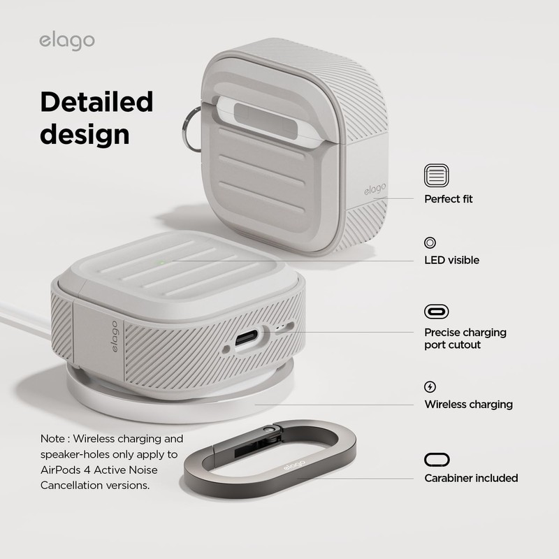 elago elago Armor Compatible with AirPods 4 Case - for