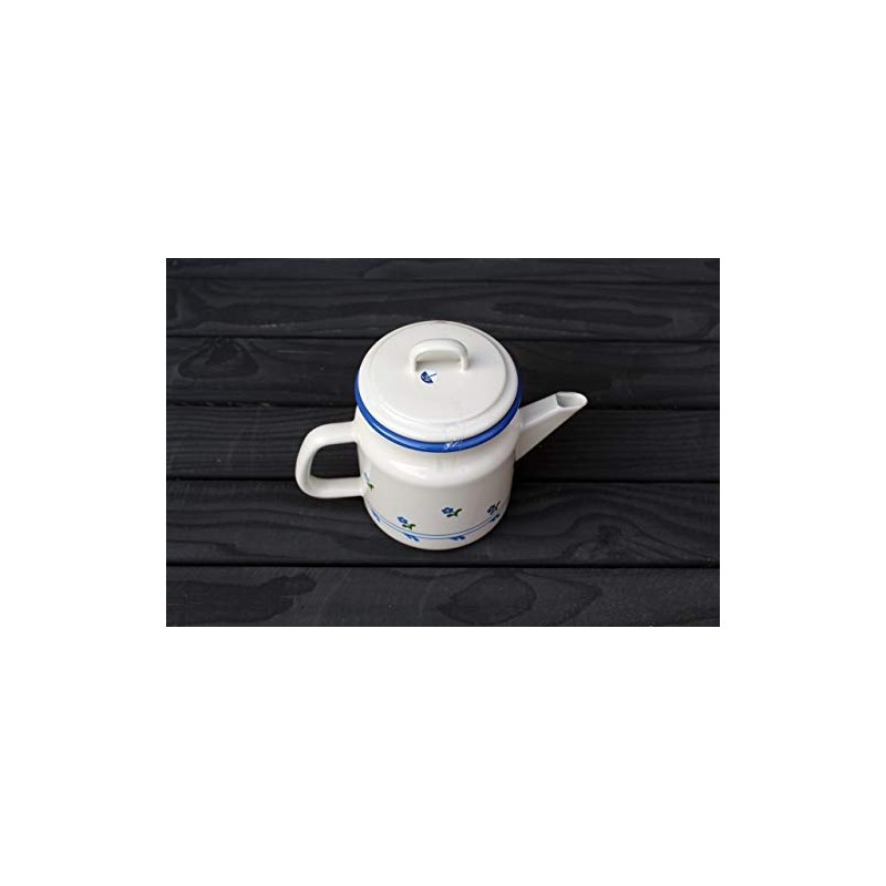 Münder Enamel Teapot 1 Litre Flowers