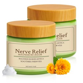 2pcs Relief Magnesium Cream, Alivia Las Molestias En Mltiples reasCrema De Magnesio Total ReliefUngento Relajante Para Enfriamiento Del Cuerpo, Crema 