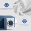 downluxe Waterproof Fabric Shower Curtain Liner - Soft Cloth Shower