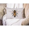 BGBDEIA Bee Cushion Cover Outdoor Linen Pillowcase Watercolour Drawing Bees