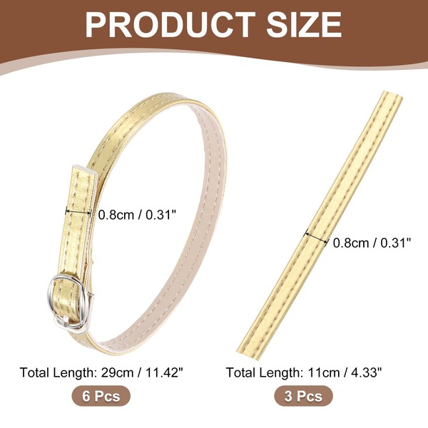 uxcell uxcell 3 Pair Replacement Ankle Strap for Heels Detachable