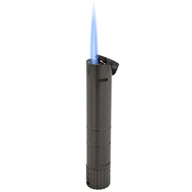 Xikar Turrim Cigar Lighter, Single Jet Flame, Piezo Ignition, Gunmetal
