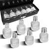 6PCS 3/4"Drive Torx Star & Triple Square Impact Socket Set,