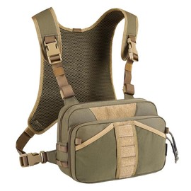 VOTAGOO Fishing Chest Pack, Fly Fishing Bag for Men and Women, Tackle and Fly Boxes Storage Pack, Hunting Binocular Pack - Color: Green