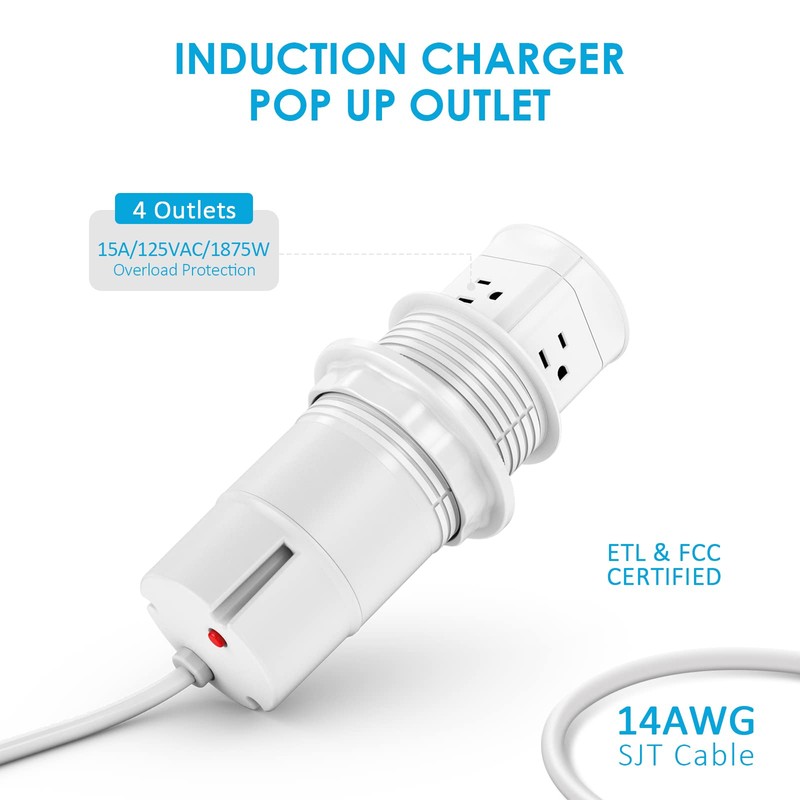 Automatic Pop up Countertop Outlet,Pop Out Outlet Station with 15