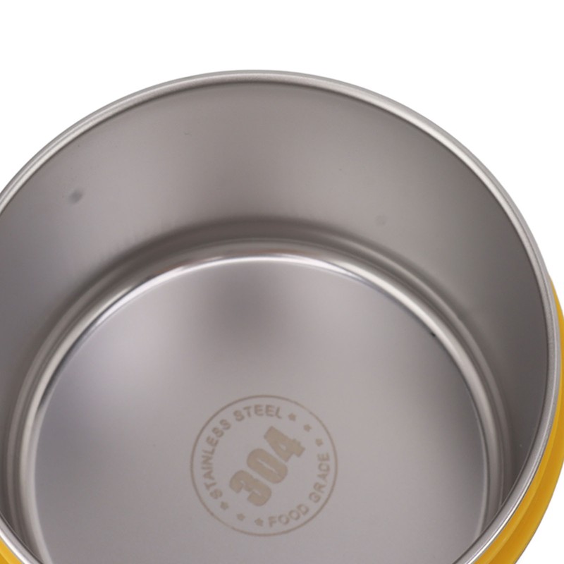 Bento Lunch Box Round with Lid Bag Leakage Proof Stainless