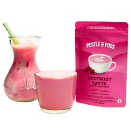 PESTLE & PODS PESTLE & PODS Fit Beet Beetroot Wellness Latte Blend - Organic Beetroot & Spices - No Added Sugar, Vegan & Energizing - 70g | 25 Servings | Performance Boost & Natural Energy
