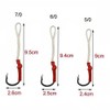 Assist Fishing Hooks-50pcs Live Bait Jig Assist 420 Stainless Steel