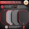 Pro Carbon Fiber Pickleball Paddle 14mm Paddle Durable Racket Custom