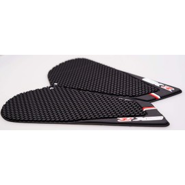 REVSOSTAR Motorcycle Tank Side Traction Pad, Anti Slip sticker ,Gas Tank Pad, Traction Side, Fuel Knee Grip Decal for GSXR 600 750 2011-2015 (black) with Random Sticker