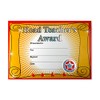 SuperStickers Head Teacher's Award Sparkling School Certificate (A5). Pack of