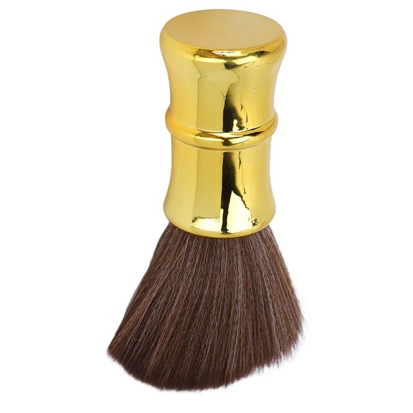 Friseur-Hals-Staubtuch-Bürste, Weiches Haar-Galvanik-Prozess-Friseur-Bürsten-Hals-Staubtuch für Friseursalon Golden