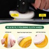 Keadic 8Pcs 4inch Buffing Polishing Wheel Kit Includes Polishing Compounds,