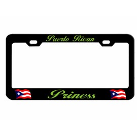 Puerto Rican Princess Puerto Rico License Plate Frame/Car Accessories Car Tag Holder