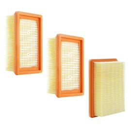 3 Stück Filter für Kärcher Staubsauger, Filter Ersatz für Kärcher Mehrzwecksaugern WD4, WD5, WD6, MV4, MV5, MV6, für Nass- und Trockensauger