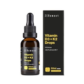 Vitamin D3 + K2 Drops - 1000 IU D3 & 20µg K2VITAL - 1700 Drops, 50mL