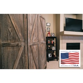 Premium Home Room Divider: Room dividers and Folding Privacy Screens, Privacy Screen, Partition Wall dividers for Rooms, Room Separator, Temporary Wall, Folding Screen, Rustic Barnwood (Barnwood)