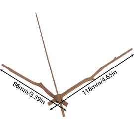 CChiai Replacement Clock Hands Walnut 12 Inch Hour Minute Second Hand for DIY Wooden Clock