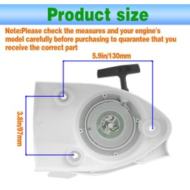 CDDCWZ Recoil Starter for STHIL TS410 TS420 TS410Z TS420Z TS480i TS510i Concrete Cut Off Saw 4238-190-0300 4238-190-0404（Orange