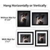 CORE ART 8x10 Black Picture Frame Set of 2,Display Pictures