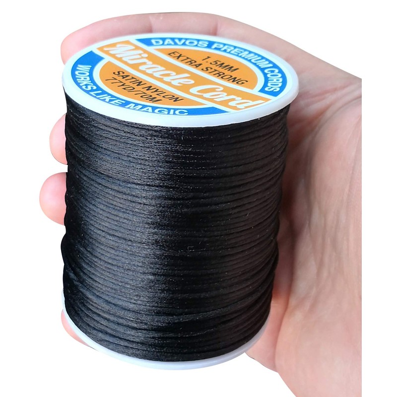 1.5mm Satin Nylon Cord 210m Extra Strong Multi Purpose Cord