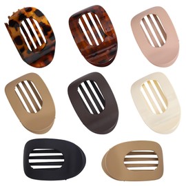 8 PCS Flat Claw Clip for Women, Duckbill Hair Clips for Lying Driving Yoga Office Styling, 9.5 cm x 5.5 cm Hair Accessories Ideal Gifts for Women and Girls