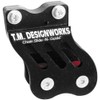TM Designworks ATV Chain Guide With Dual Rollers Black