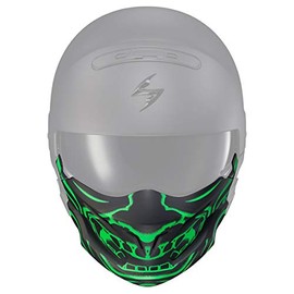 ScorpionEXO Covert Optional Replacement DOT Approved Chin Cover for Covert Helmets Samurai (Glow In The Dark Green)