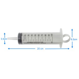 Romed Sterile Blister Syringes (Pack of 3, 100 ml)