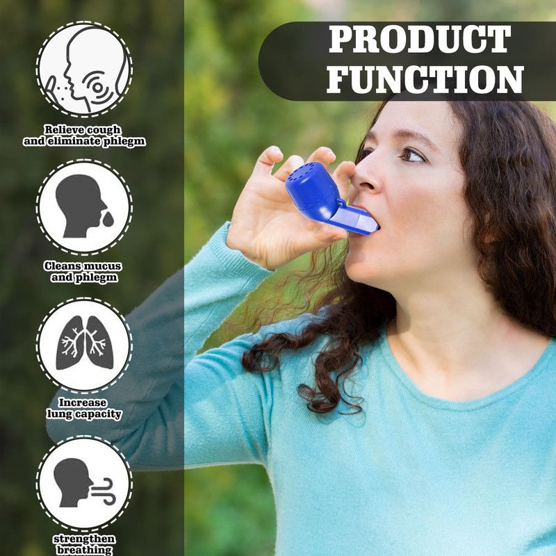 Breathing Trainer, Lung Trainer, Natural Slime Removal: HOMURY Breathing Device