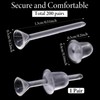 Mabor 200 Pairs Plastic Earrings Findings Set for Sensitive Ears,