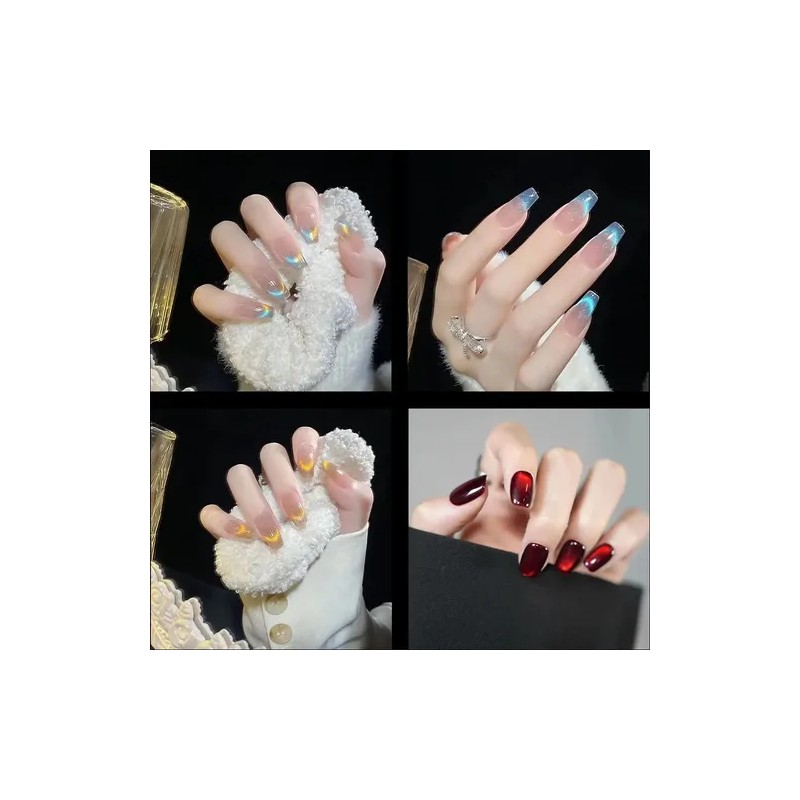 Uñas Postizas Decoradas Adheribles 3024u Soft Gel Tip A