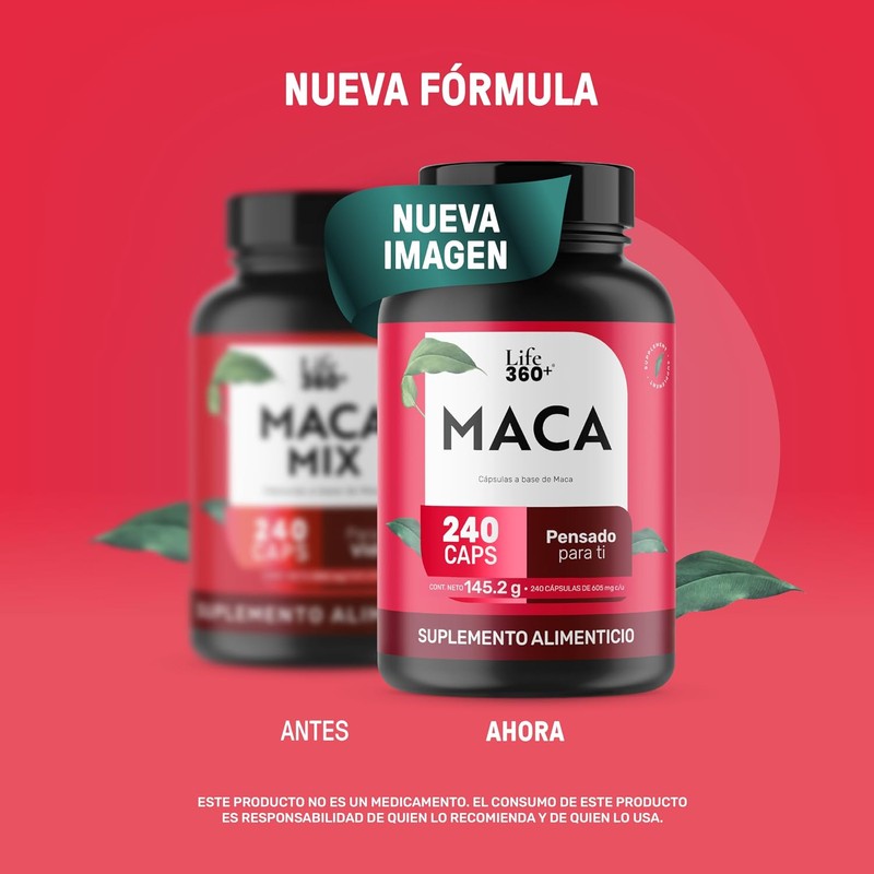 LIFE 360 Maca Blend (Maca Negra, Amarilla y Roja) 240