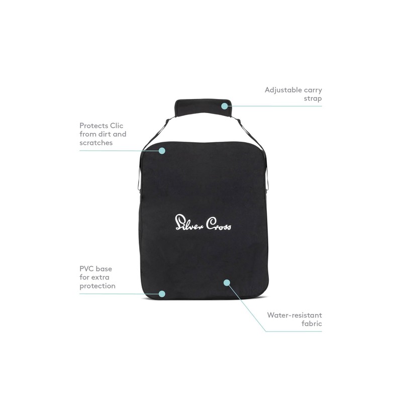 Silver Cross Clic Stroller Bag Pram Organiser Bag Travel Bag
