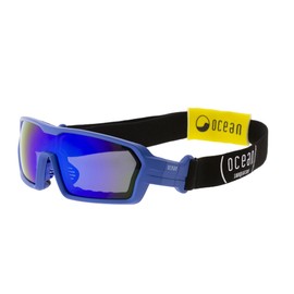 Ocean OCN-3700-3X Floating Sunglasses, UV Protection, Recyclable Material, Frame & Strap Changable, Matte Blue (Polarized Blue REVO Lenses)