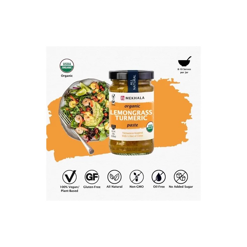 Mekhala Pasta Asiática De Cúrcuma Y Limoncillo Orgánico 600