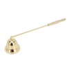 3pcs Candle Snuffer Golden Iron Plating Bell Shaped Long Handle