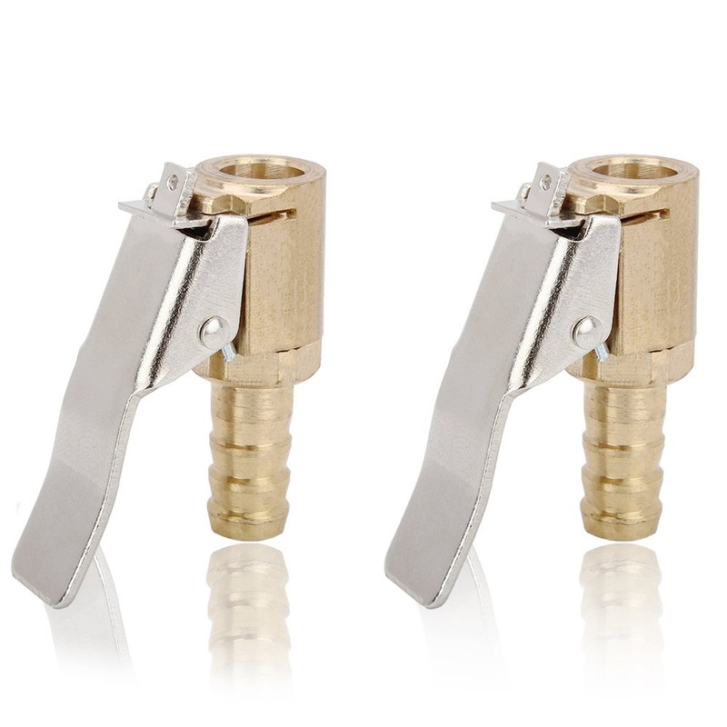 SENZEAL 2x Air Chuck Brass Open End Tyre Air Inflator