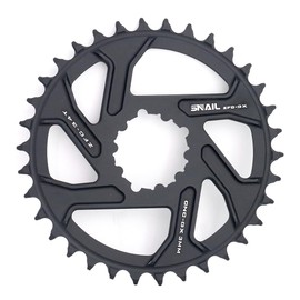 CYSKY Direct Mount Chainring 32T 34T 36T 38T 40T 3mm Offset Narrow Wide Teeth Chainring CNC 7075 Bike Chainwheel for SRAM GXP Interface Crankset (Black, 34T)