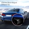 Sakali 63mm Heart-Shaped Tail Pipe Car Stainless Steel Exhaust Muffler