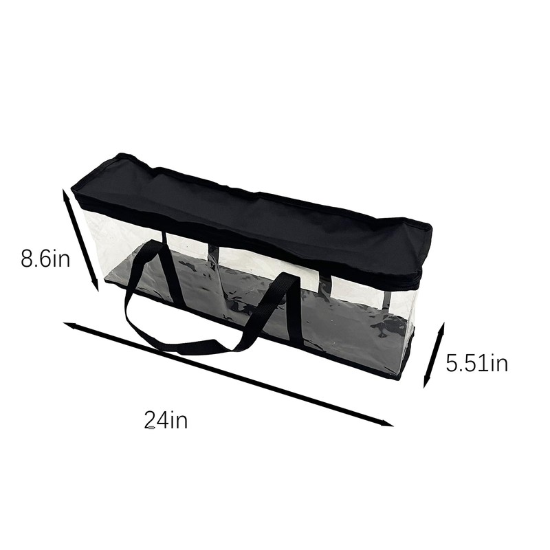 WYDDDARY Large Capacity Organiser Storage Bag CD Storage Bag PVC