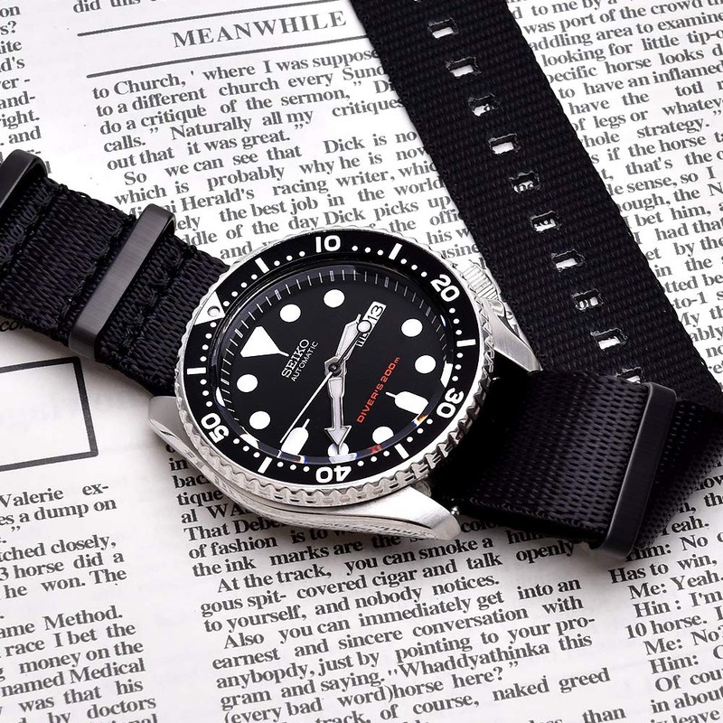 Ritche Military Ballistic Nylon Watch Strap with Heavy Buckle Bands