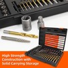 UYECOVE 56Pcs Spiral Screw Extractor Set, Left Hand Drill Bit