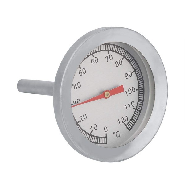 Grill Smoker Thermometer Dial Grill Temperature Display Stainless Steel Charcoal