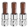HARFINGTON 3pcs H7 Hex Bit Socket 1/4" Square Drive Metric